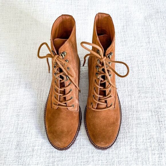 Madewell suede combat boots. - Picture 3 of 14
